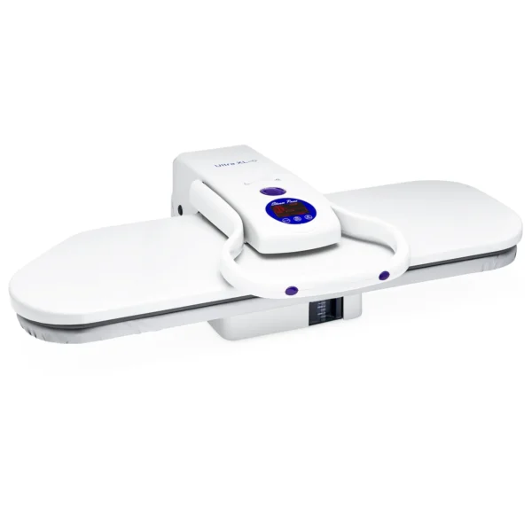 SpeedyPress 36-inch steam press machine for fast and professional clothes ironing.